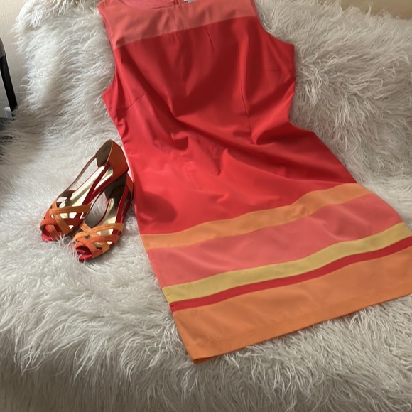 Address Maggy Red/Orange Silk Sundress - Picture 10 of 10